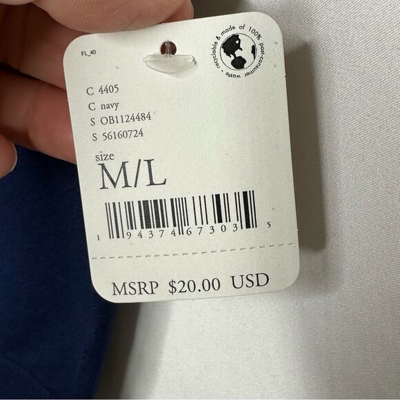 FREE PEOPLE Intimately Navy Tank Top NWT in M/L - Picture 6 of 7